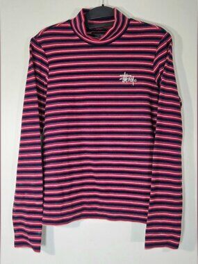 STÜSSY TORO STRIPE TURTLENECK LONGSLEEVE.